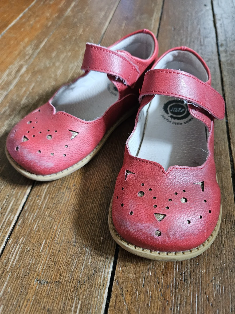 Livie & Luca Red Mary Jane Cat Cutout Shoes